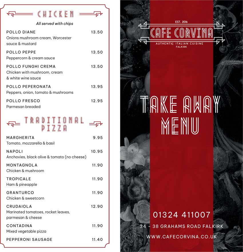 Takeaway Menu